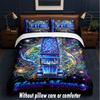 Car Theme Custom Text Or Name 3Pcs Bedding Set,1 Flat Sheet & 2 Pillowcases Personalized Home Bedding