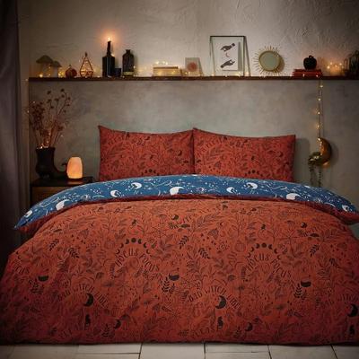 Witchy Vibes Reversible Halloween Duvet Cover Set