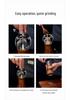 Hand-Cranked Solid Wood & Acrylic Pepper Grinder for Kitchen & Restaurant