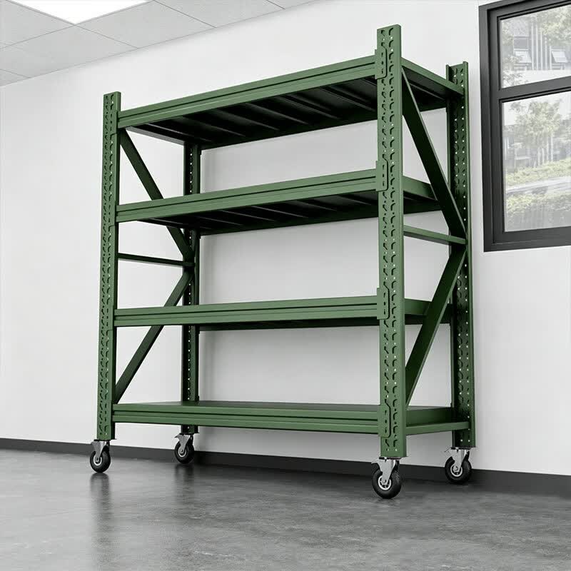 Heavy-Duty Multi-layer Mobile Storage Shelf