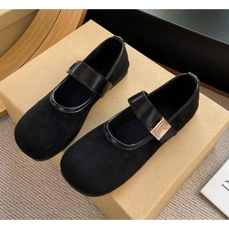 

New Brand Women Flats Round Toe Shallow Slip on Ladies Casual Ballet Shoes Soft Leather Eelgant Dress Shoes Sneakers 35 чорний