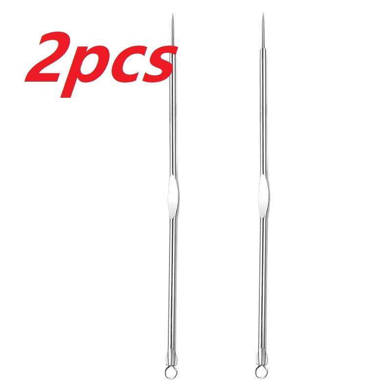 1/2pcs Acne Blackhead Comedone Black Spot Pimple Blemish Remover Skin Care Women Beauty Acne Treatment Pore Cleanser Needle Hook