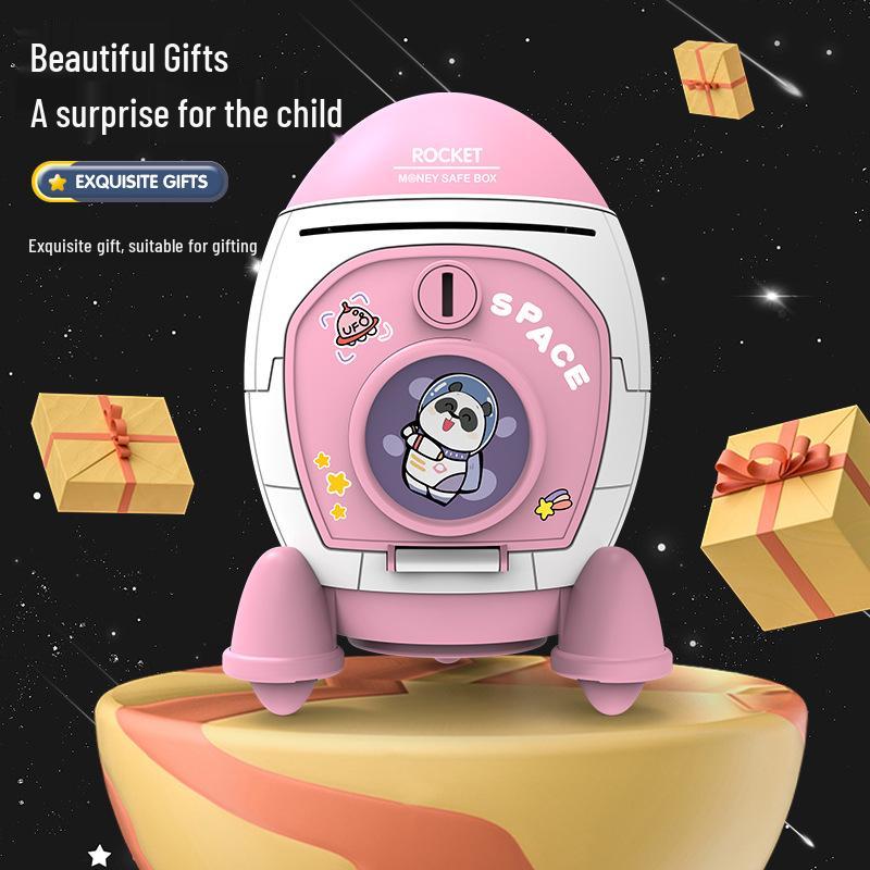 Space Rocket Astronaut Piggy Bank: Creative Savings Jar for Kids
