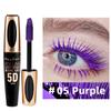 5D Silk Fibe Mascara Lengthening 5 Colors Lash Eyelash Extension Eye Lashes Brush Αδιάβροχο μακιγιάζ ομορφιάς