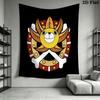 One Piece Jolly Roger Logo Wall Tapestry Aesthetic Wall Hanging Printed Fabric Blanket Decorative Tapestries For Bedroom Living Room Home Decor
