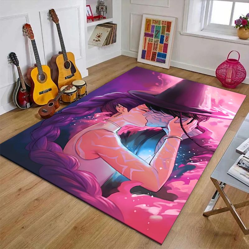 KPOP Hunter Polyester Carpet, Soft Indoor Mat for Office Chair, Living Room, Computer Desk - Decorative Home Office Rug Design
