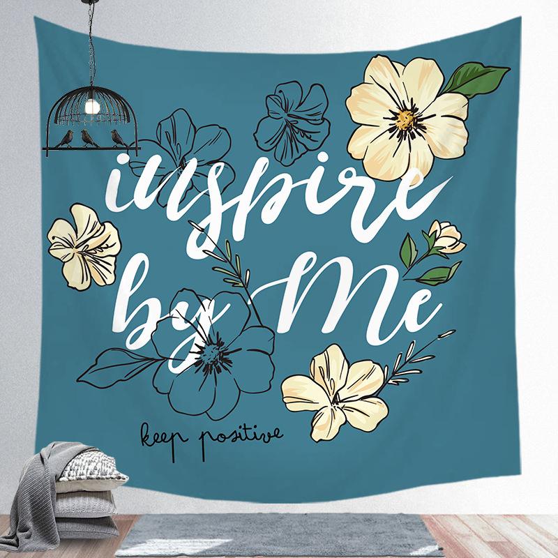 Modern Nordic Polyester Tapestry Tropical Plants Wall Hanging Decor Hot Bohemian Tapestry For Bedroom Dorm Living Room Wall Art