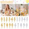 A Set Of Digital, Candlestick Gifts, Candlestick Decorations, Suitable For Birthday Cakes, Anniversary Celebrations, And More.