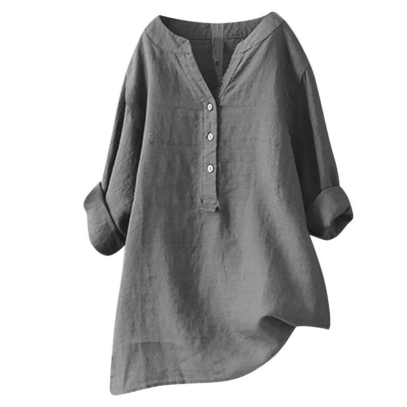JPNTKY Women's Fashion Casual Solid Color Print Short Sleeve V Neck Blouses & Shirts