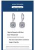 Moissanite S925 Silver Square Stud Earrings for Women - Exquisite Workmanship