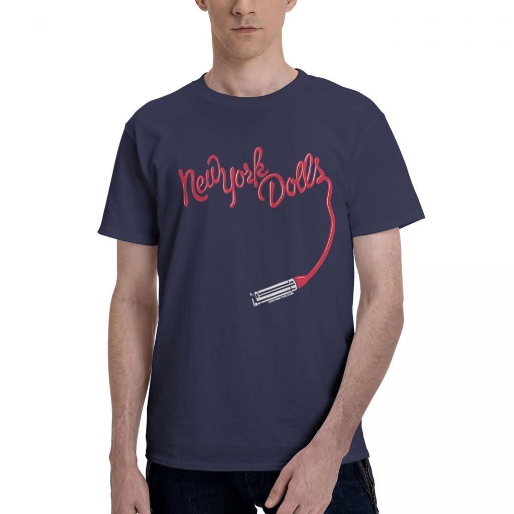New York Dolls Lipstick Logo 100 Cotton Casual Breathable Confortable Summer Funny Ugus TShirts Funny Gifts