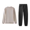 Li-Ning Loose Fit Round Neck Pullover Long Sleeve Top And Elastic Long Pants Casual Sports Suit Unisex suit AWDVG81-3+AKLVD18-1