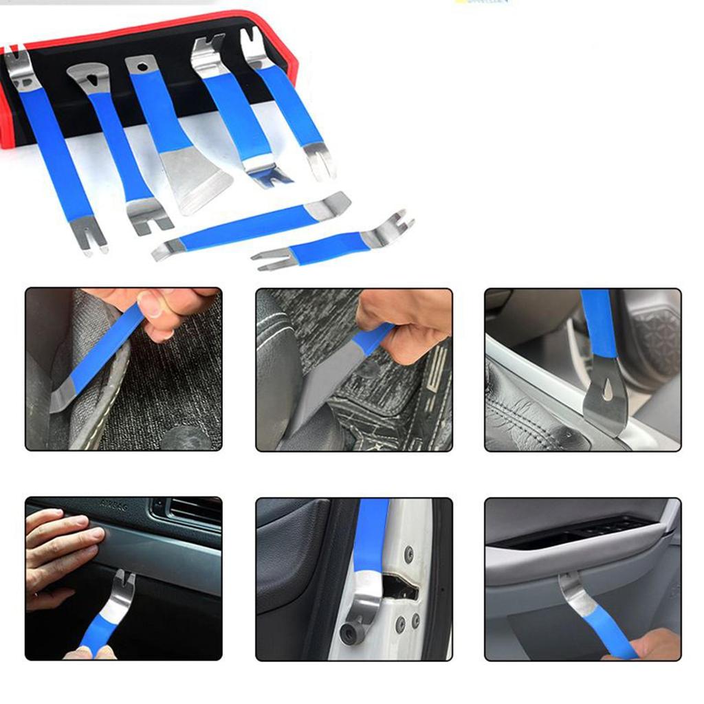 Trim Removal Tool No-Scratch Pry Tool Kit 1 Set Repair Pry Installer for Automotive Detailing Upholstery Vehicle Audio Baseboard