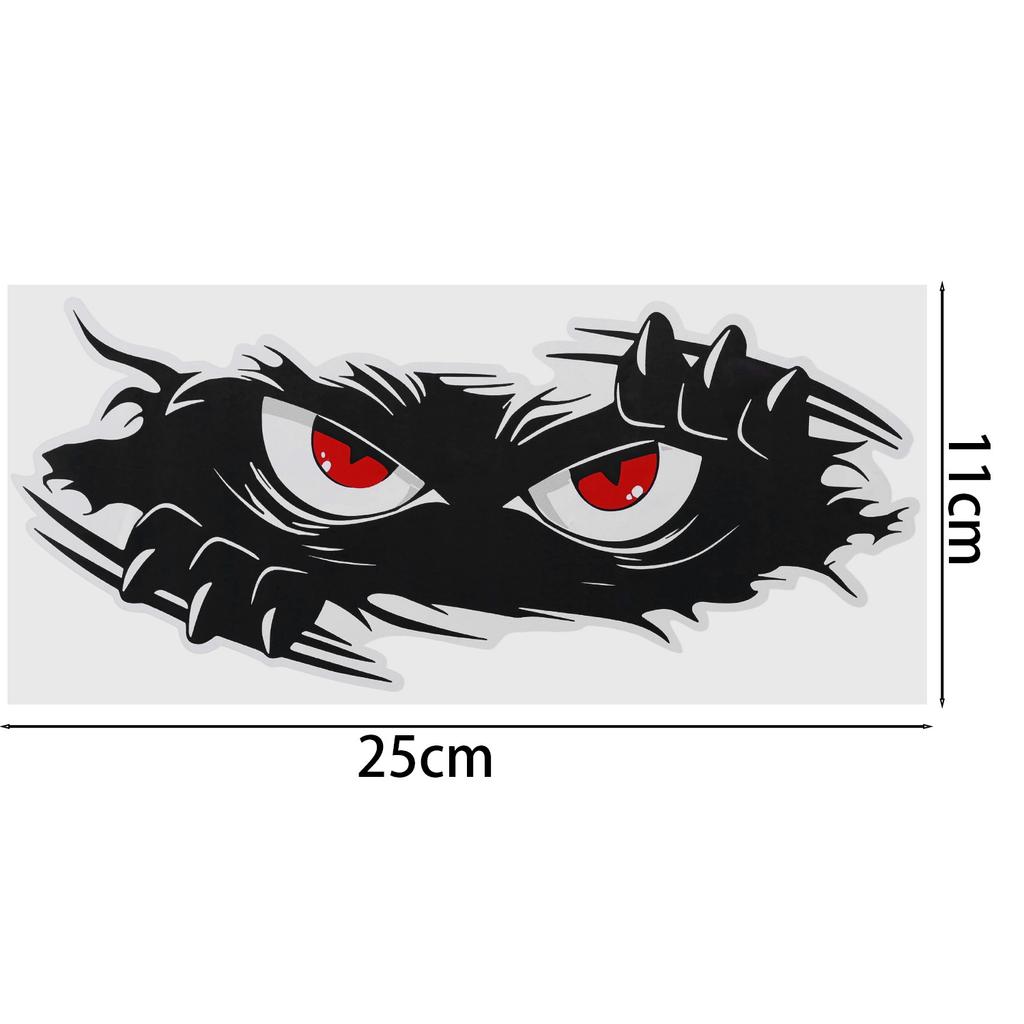 3/1Pcs Funny Monster Sticker Waterproof 3D Vinyl Self Adhesive Funny Anime Cute Auto Peeking Monster Car Stickers