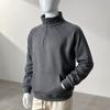 Men S Stand Collar Raglan Sleeve Kangaroo Pocket Casual Hoodie