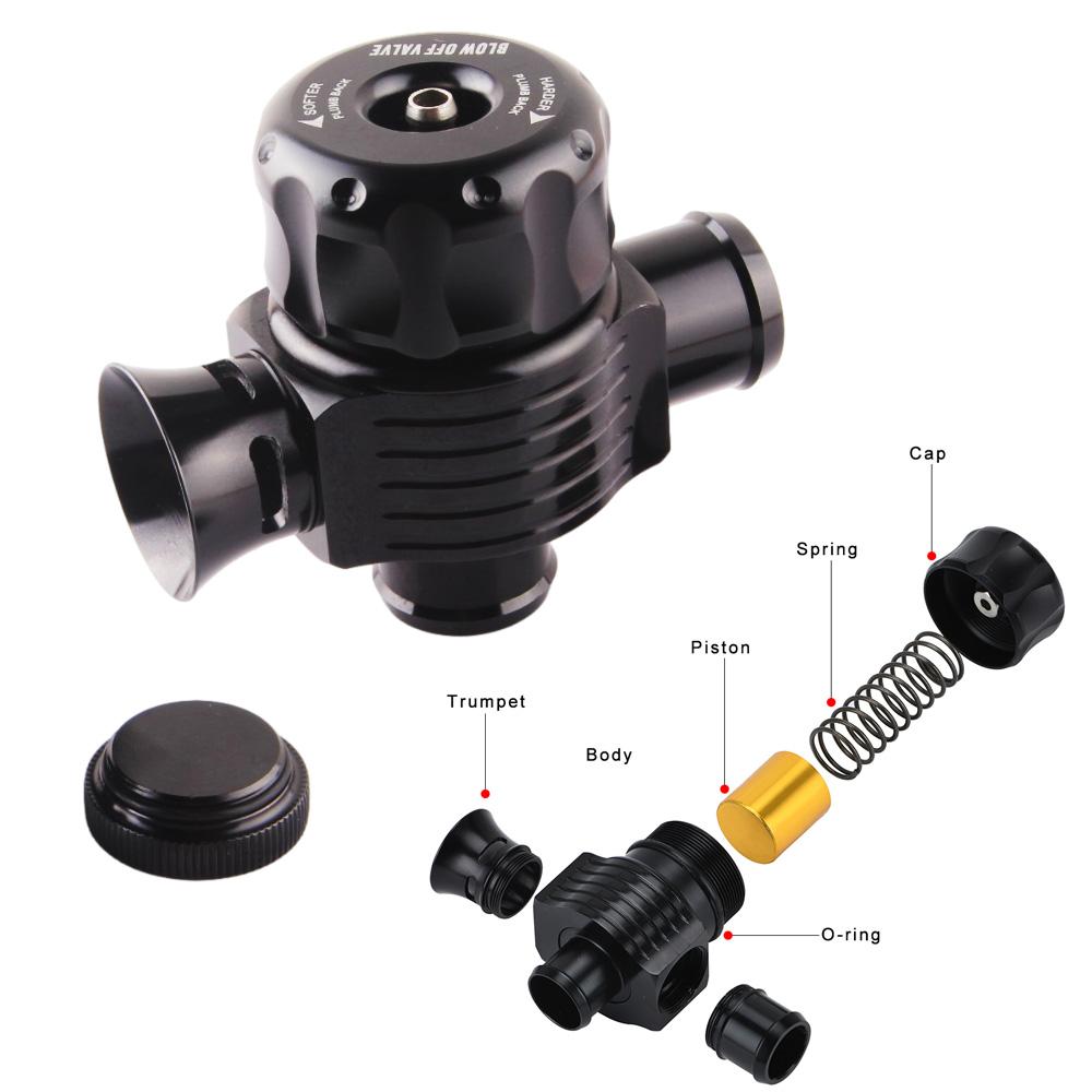 Universeller 25mm Doppelanschluss Aluminium Splitter Dump Blow off Turbo BOV Ventil für VAG 1.8T Motor Leistungsmodifikation