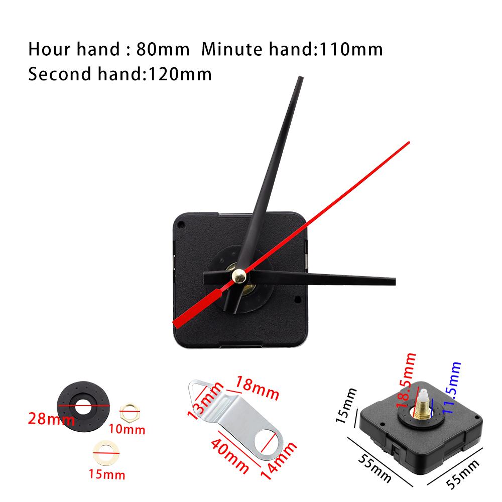

8 Styles Movement Hanging Wall Clock for DIY Silicone Epoxy Resin Clock Casting Mold Resin Clock Making Accessories Tools