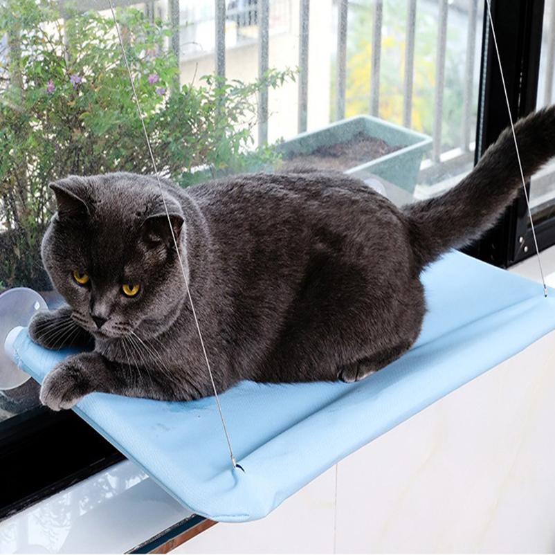 Four Seasons Pet Bed Suction Cup Cat Hammock Window Sill Hanging Cat Hammock Removable and Washable Cat Bed