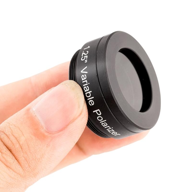 1.25inch Adjustable Linears Polarizing Filter for Telescopes Enhances Contrast and Reduces Glares for Clearer Astronomical