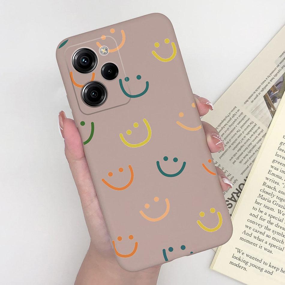 Cell Phone Case For Xiaomi Poco X5 Pro 5G Trendy Pattern Silicone Protective Matte Cover For PocoX5 X 5 X5Pro Capa Funda Bumper