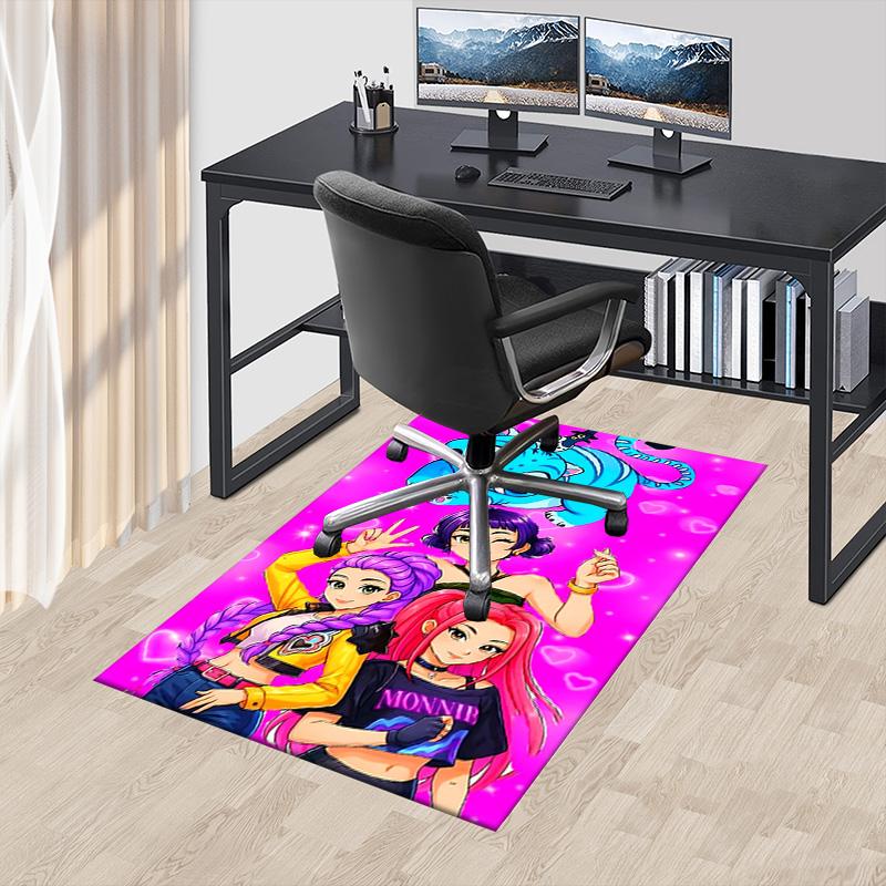 Fantasy Girls Cat Carpet For Playroom Bedroom Living Room Sofa Home Decorkids Game Area Rug Nonslip Floor Mat