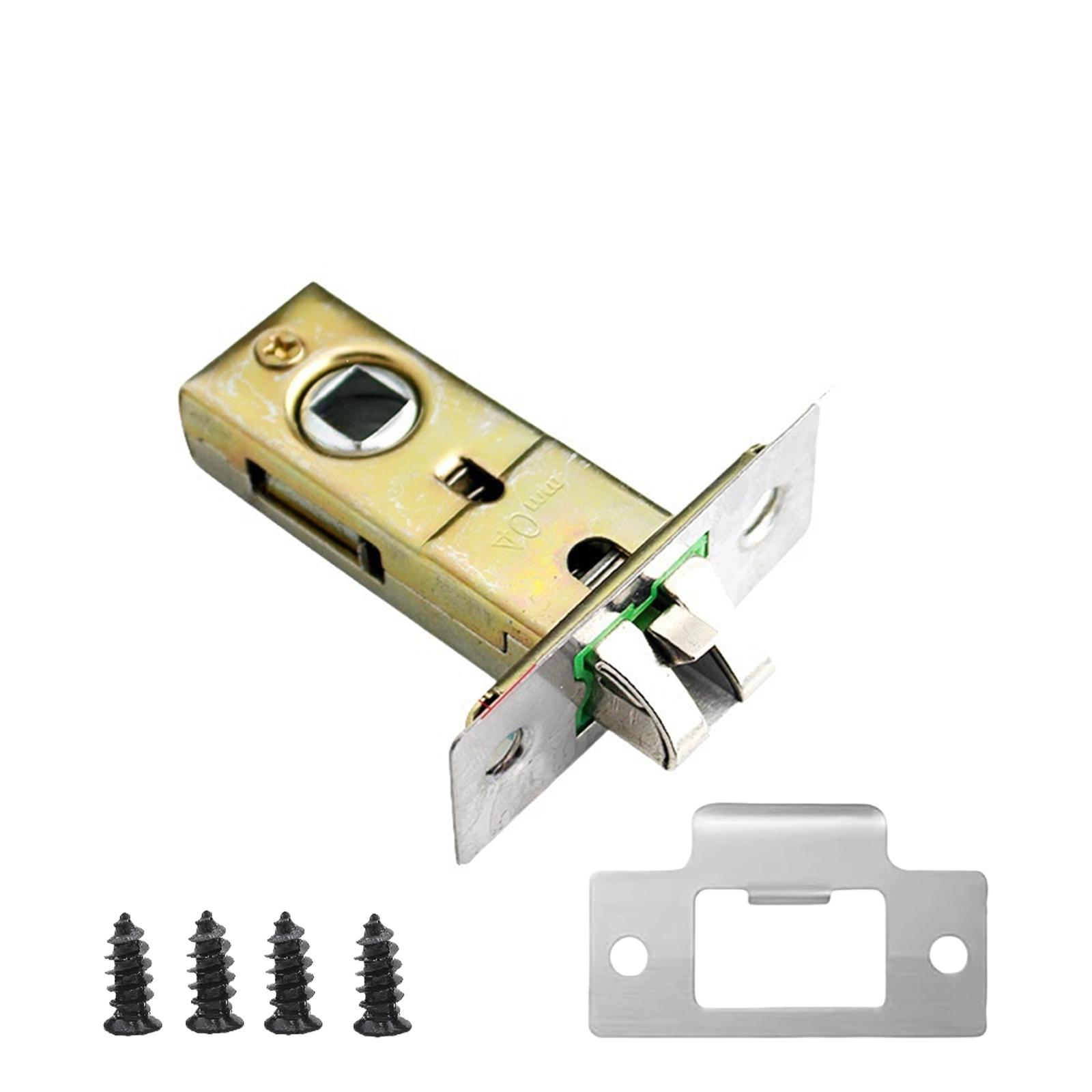 

Прочные металлические вильчатые трубчатые врезные защелки с металлической отделкой. Удобный аксессуар для установки на двери ванной комнаты и спальни. 40