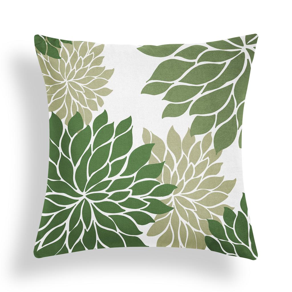 Zelený Geometrický Jarní a Letní Abstraktní Tištěný Povlak na Polštář Obývací Pokoj Pohovka Polštář Povlak na Polštář