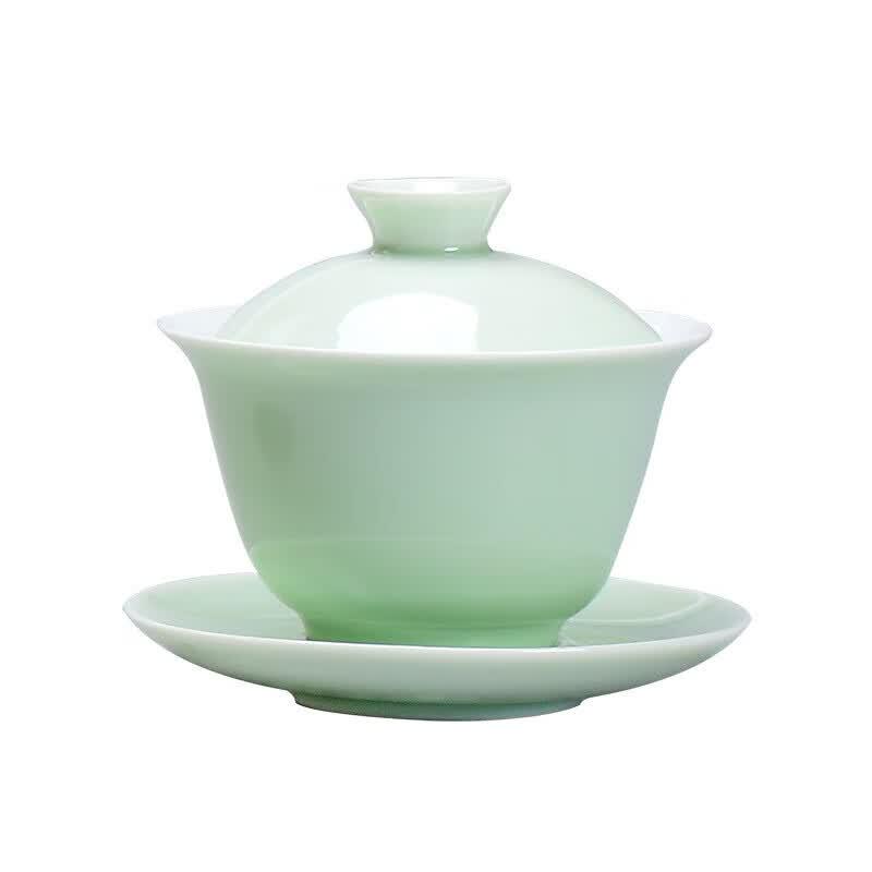 

Plain White Ceramic Gaiwan