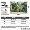 Bohemian Greenery Wall Tapestry, Potted Tropical Plants On Stone Wall Hanging for Backyard Decoration