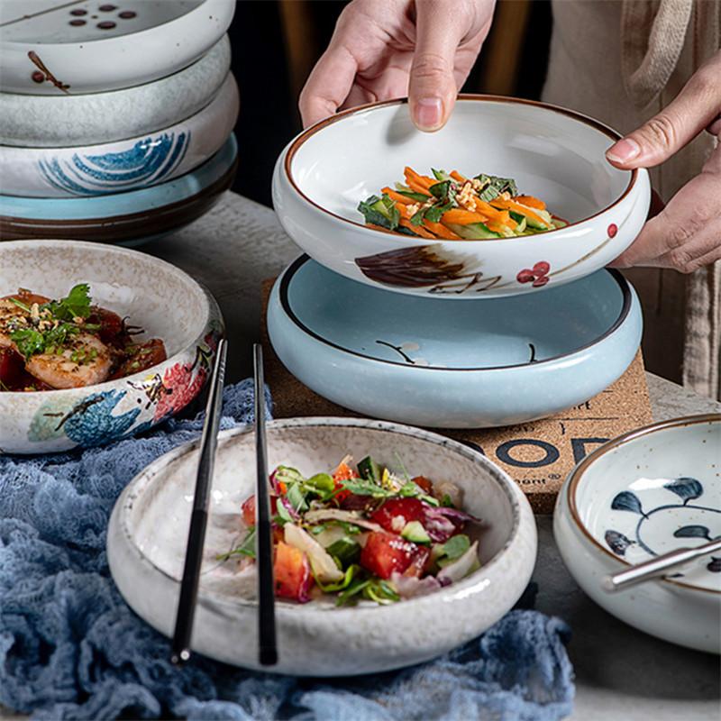 14cm  sell Creative retro ceramic sushi dishes tray Sauce Chili pepper snacks small dishes gold plates set dinner dishes sets