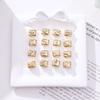 Gold Color Zircon Butterfly Moon Star Heart Italian Charm Link Fit 9mm Stainless Steel Bracelet Women Men DIY Making Gifts
