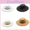 Fashion Wool Felt Sun Hat For Women With Wide Brim Summer Sun Protection