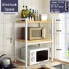 Three-Layer Kitchen Microwave and Spice Storage Rack
