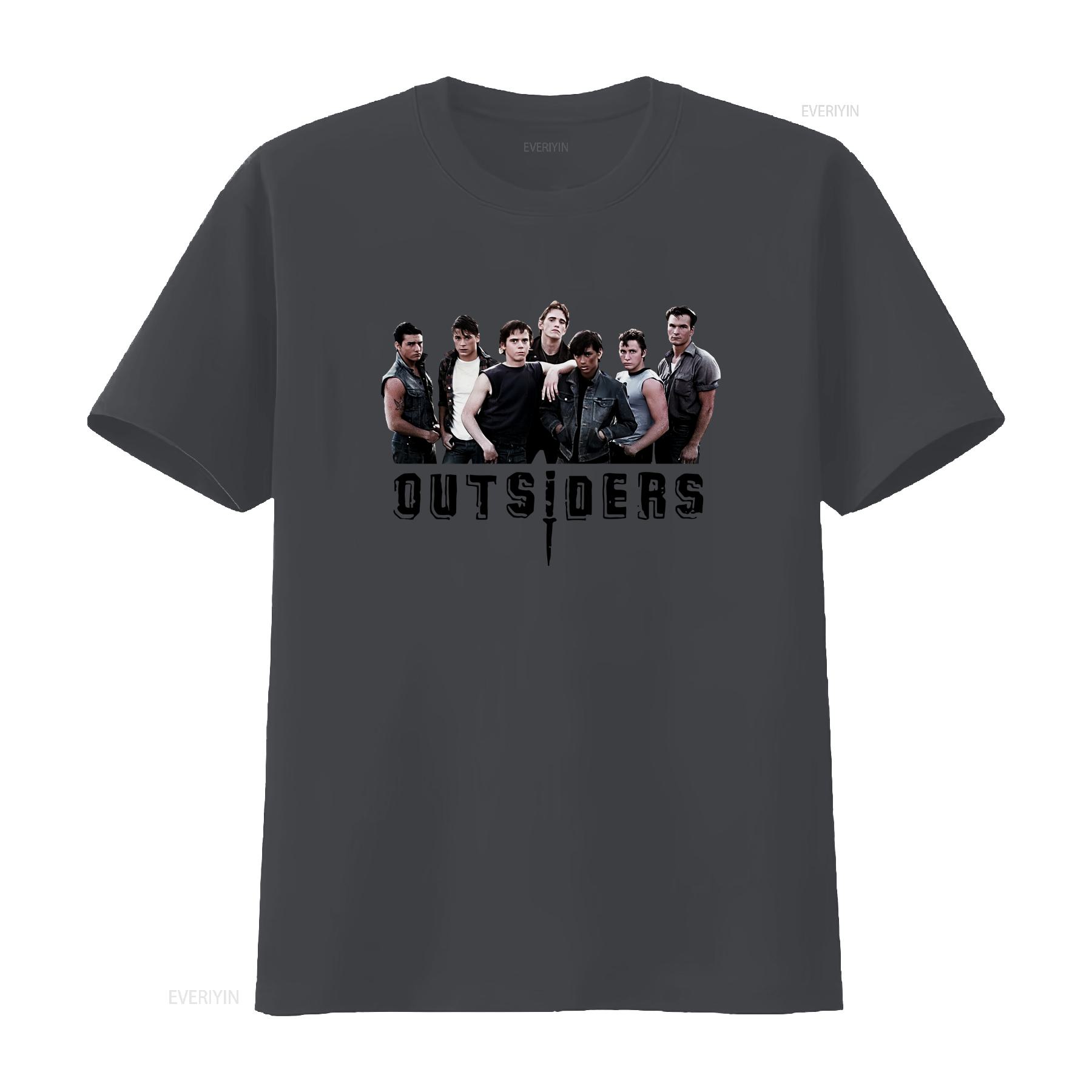 

The Outsiders T Shirt 749 Retro White vintage Washed Stretched Soft Unisex Top For Everyday Wear graphic Casual Versatile 4XL