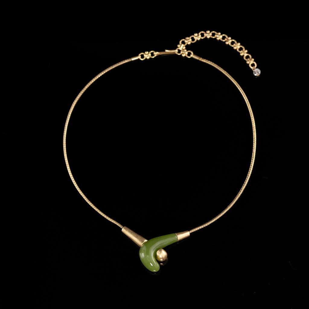 Direktlieferung Mittelalterlicher Vintage Schmuck Nischen Design Französische Retro Schlüsselbein Kette Halskette Halskette Neu