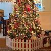 10pcs White Plastic Fence Panels Durable Easy-to-Set-Up Outdoor Decor Christmas Trees Wedding Parties Garden Edges Path Dividers