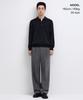 MUSINSA STANDARD Real Wide Hidden Banding Slacks [Melange Gray]