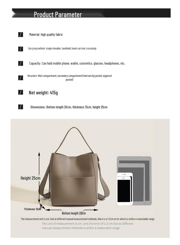 2026 Damen High-End Minimalistisch Weiches Leder Crossbody & Schulter Beuteltasche - Großes Fassungsvermögen für den Winter