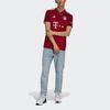 Adidas 2021-22 FC Bayern Home Series Fan Edition Short-Sleeve Soccer Jersey Men Red GM5313