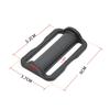 2PCS Tri Glide Slider, Plastic Steel Tri Glide Slide Buckle Strap Sliders Adjusters Diving Double D-ring Weight Belt Keeper Slider Stopper Holder For