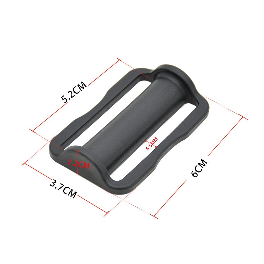 2PCS Tri Glide Slider, Plastic Steel Tri Glide Slide Buckle Strap Sliders Adjusters Diving Double D-ring Weight Belt Keeper Slider Stopper Holder For