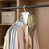 2PCS Rotatable Hook Laundry Hanger 12 Hooks Baseball Cap Hanger Multifunctional Pants Rack  Travel