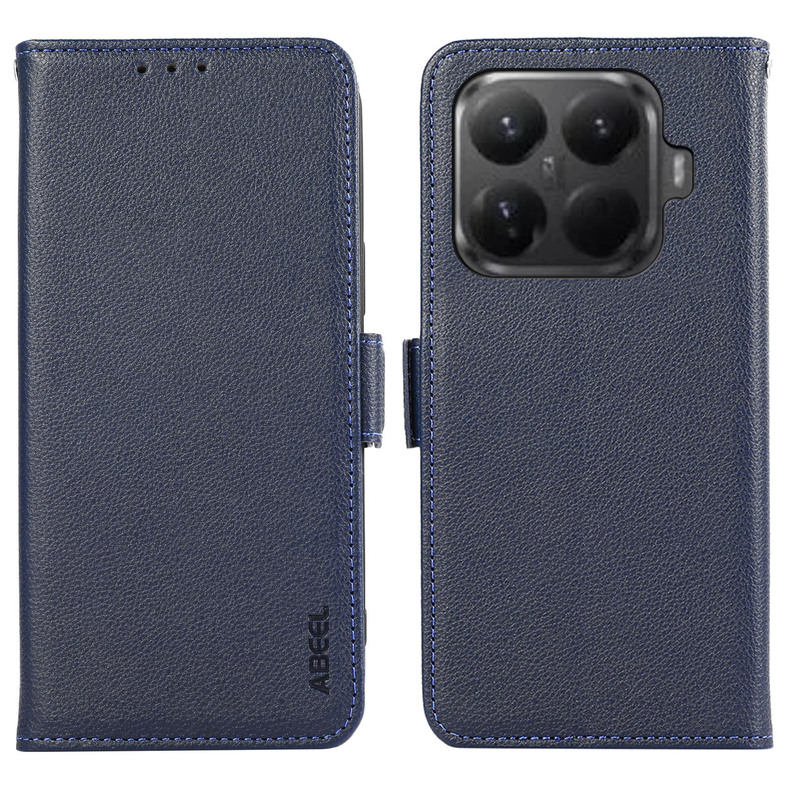 

ABEEL For Xiaomi 15T Pro Case Litchi Texture Leather RFID Blocking Phone Cover