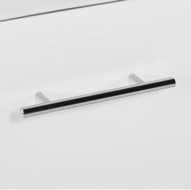 Bathroom cabinet with a 50x70cm washbasin with a tap and a siphon, white, Small
