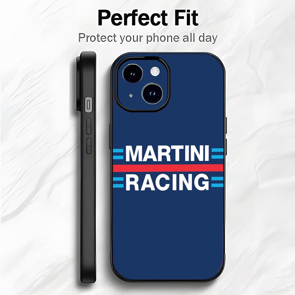 Motorsport Sponsor M-Martini Racing Phone Case Phone Case Soft Packaging Lightweight For iPhone17 16 15 14 13ProMax