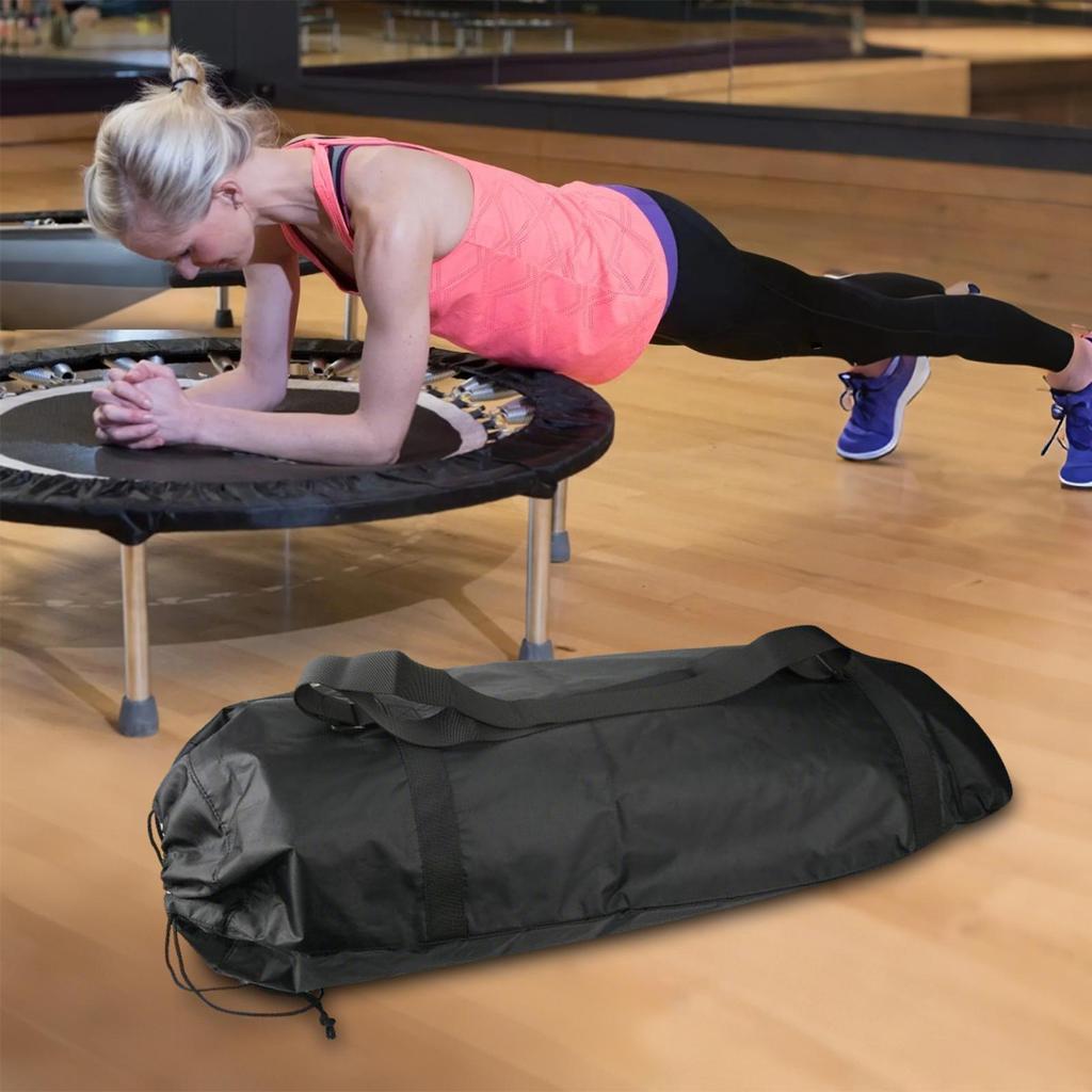 Carrier Bag for Foldable Trampoline Folding Trampoline Travel Organizer Organization with Shoulder Strap for Gym Apartment Sport