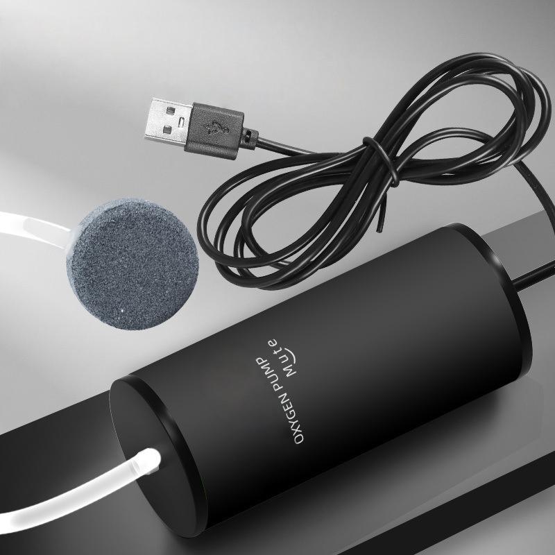 Usb Aquarium Air Pump Super Silent with Filter Oxygen Bubbler Fish Tank Portable Oxygenator for Home Office Use Energy Saving