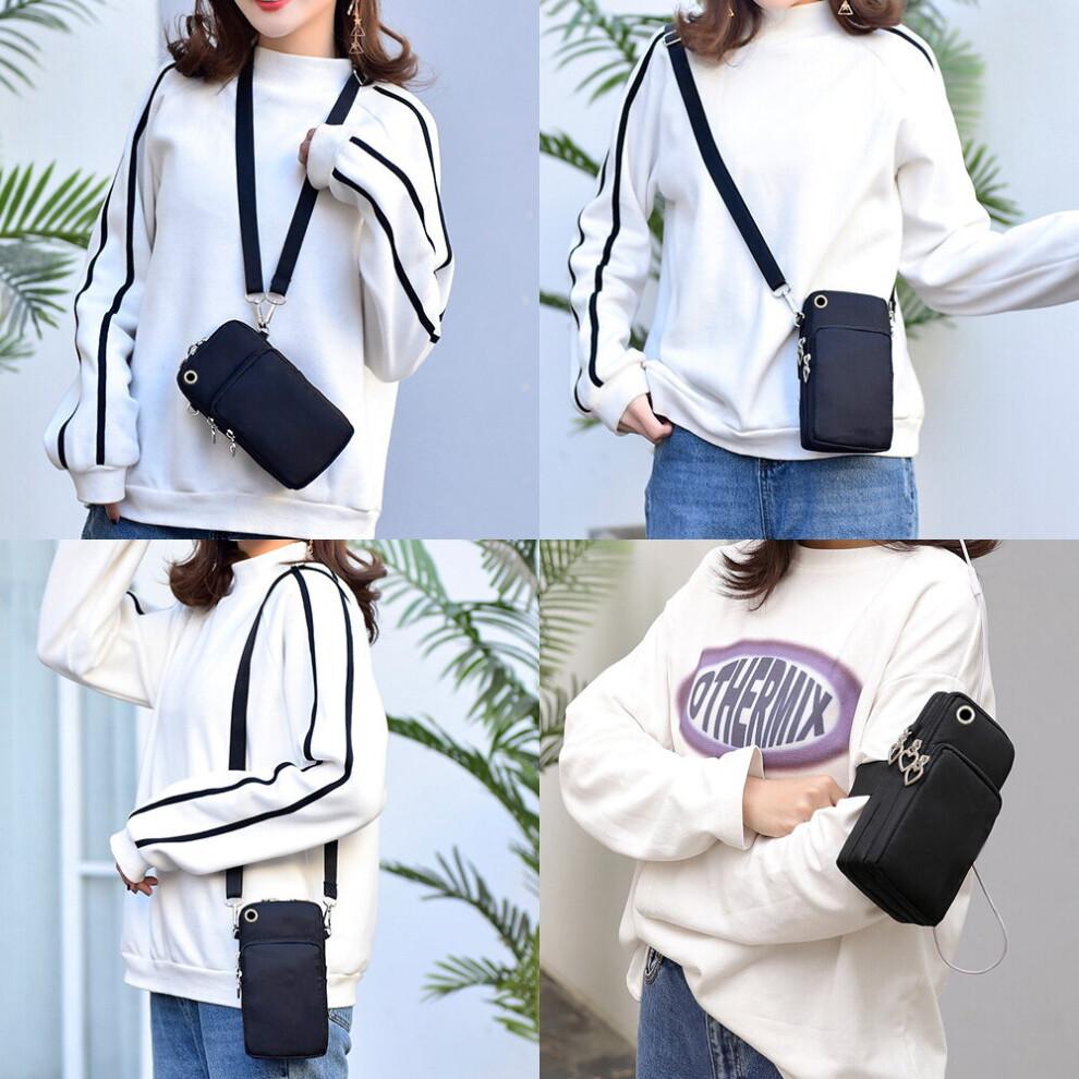 Waterproof Unisex Mobile Cell Phone Bags Outdoor Sports Wristlets Bag for IPhone/Samsung Cell Case Mini Wallet Shoulder Pouch