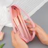 10 Pink Makeup Brushes with Cover Brushes Portable Soft Foundation Brushes Loose Powder Brushes Eyeshadow Brushes Makeup Tools
