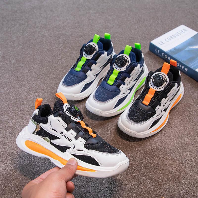 New Style Trendy Non-slip Wear-resistant Leather Sports Shoes for Boys and Girls
